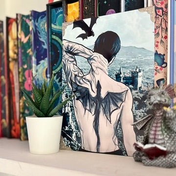 Xaden Overlooking Aretia Inspired Metal Print – 6x8" Sublimated Photo Art - Awfullynerdy.co