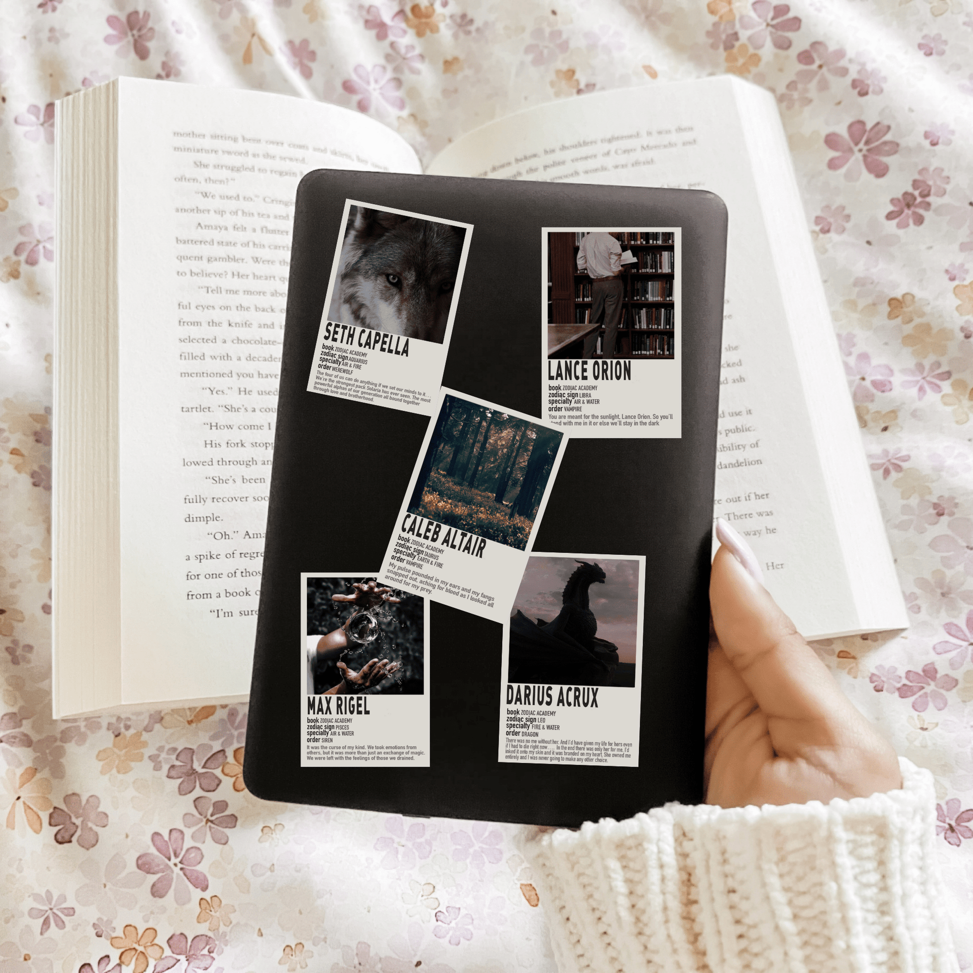 Zodiac Academy Boys Inspired Poster Sticker Bundle - Awfullynerdy.co