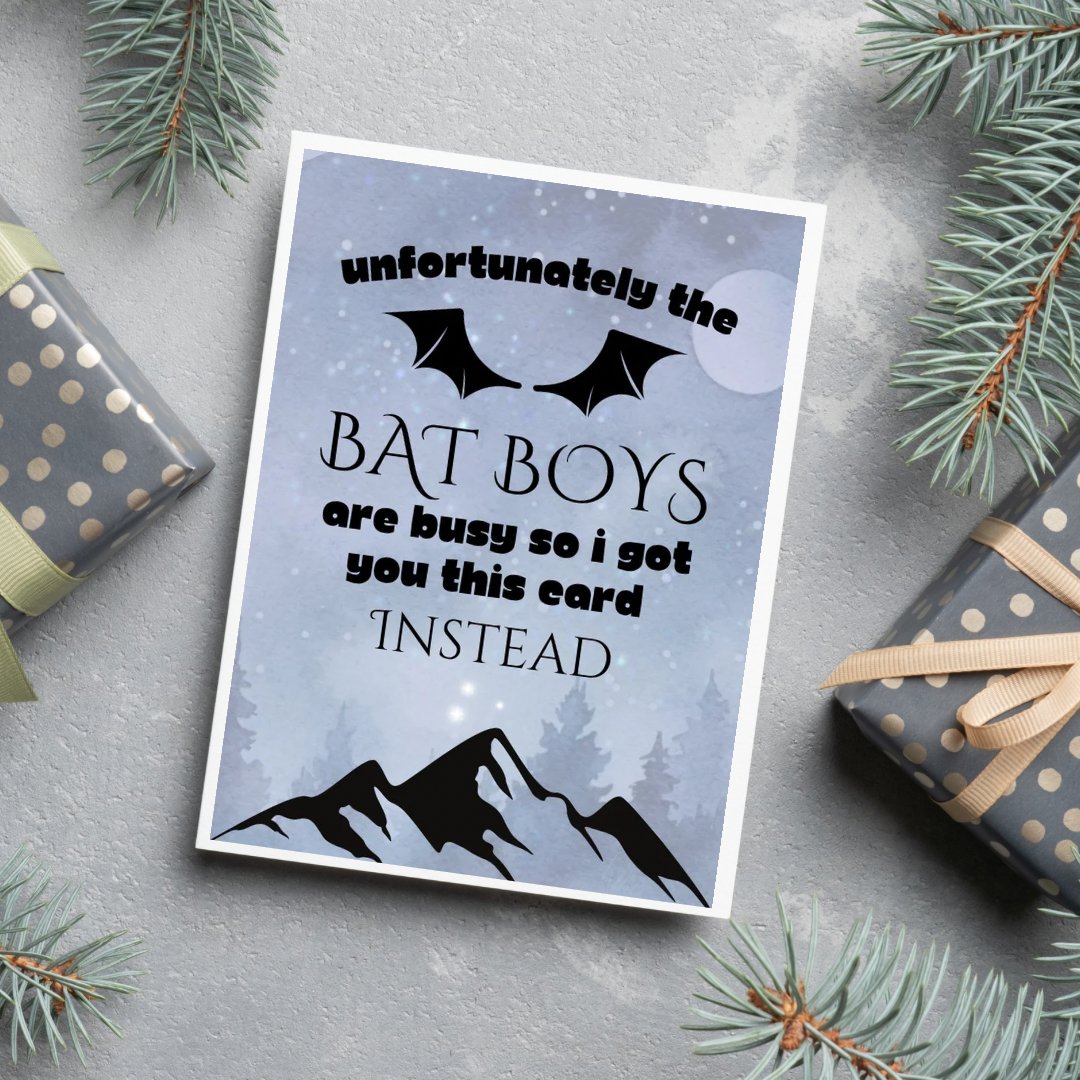 ACOTAR Bat Boy Greeting Card - Awfullynerdy.co