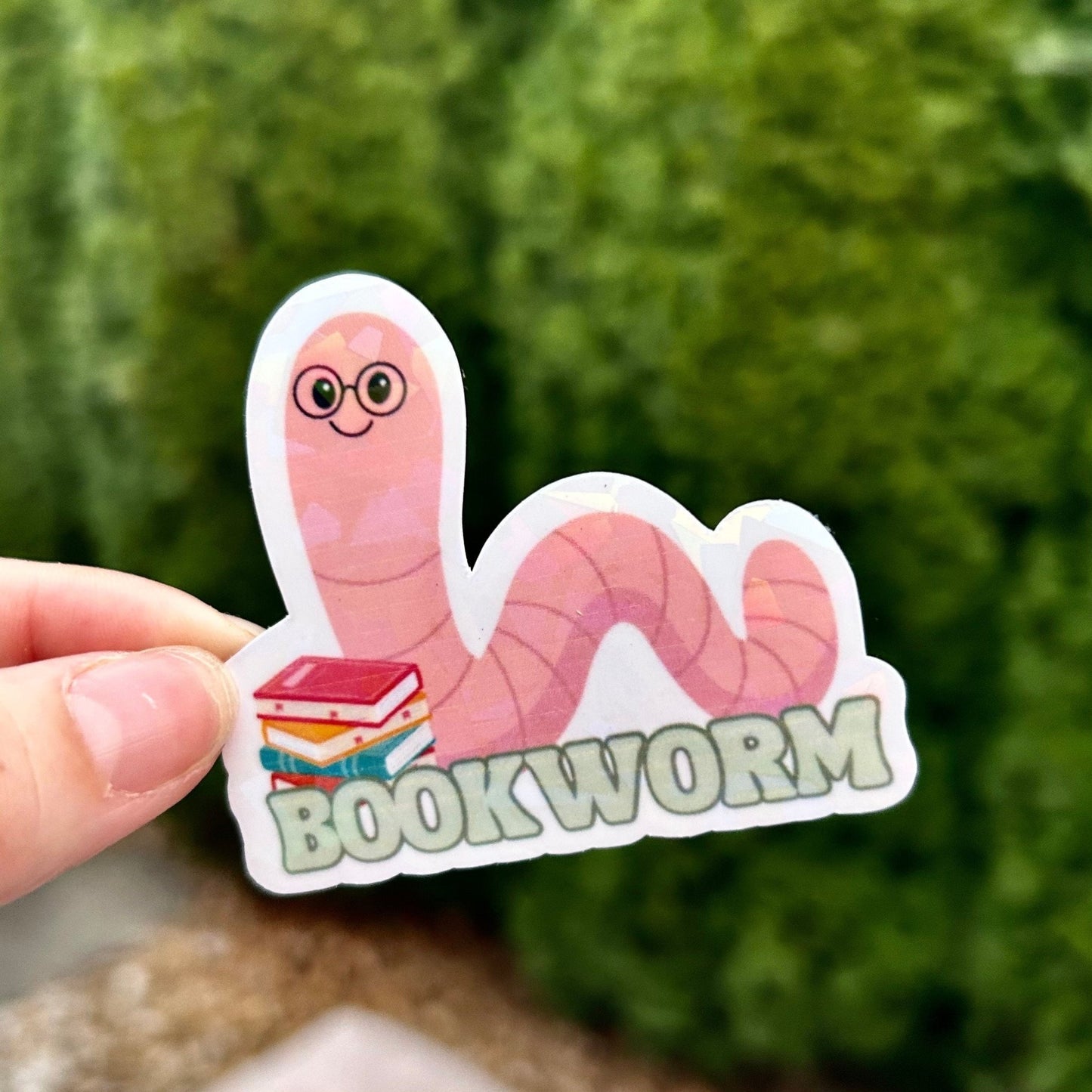 Bookworm Sticker - Awfullynerdy.co
