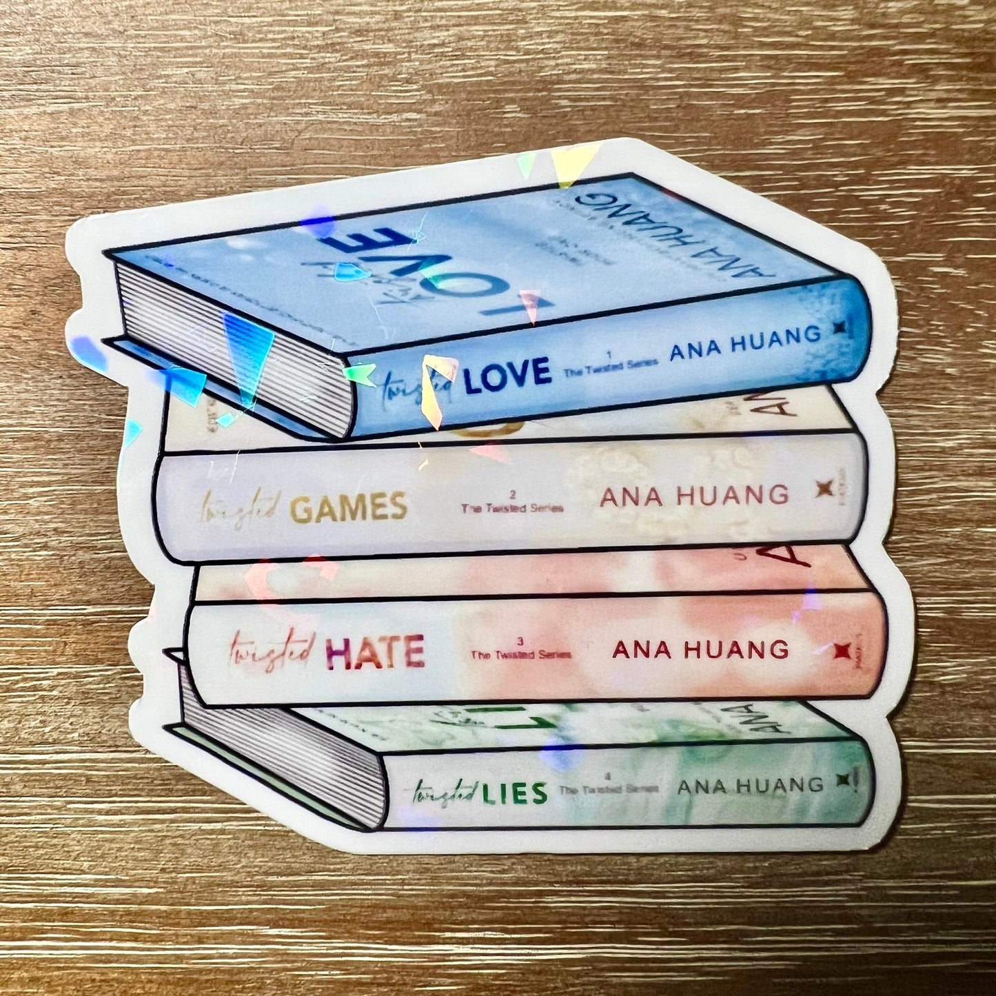 Custom Book Stack Sticker - Awfullynerdy.co