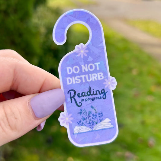 Do Not Disturb I’m Reading Sticker - Awfullynerdy.co