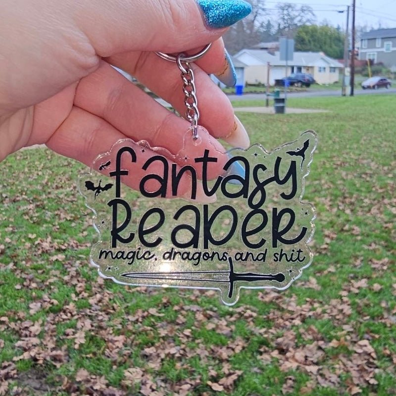 Fantasy Reader Keychain - Awfullynerdy.co