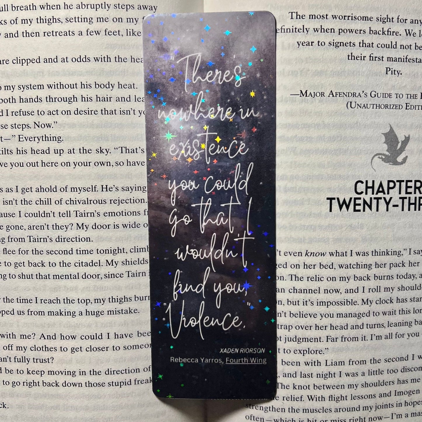 Fourth Wing Card Stock Bookmarks - Awfullynerdy.co