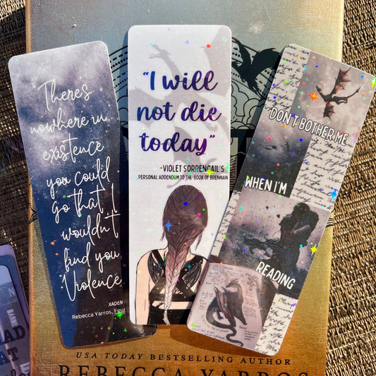 Fourth Wing Card Stock Bookmarks - Awfullynerdy.co