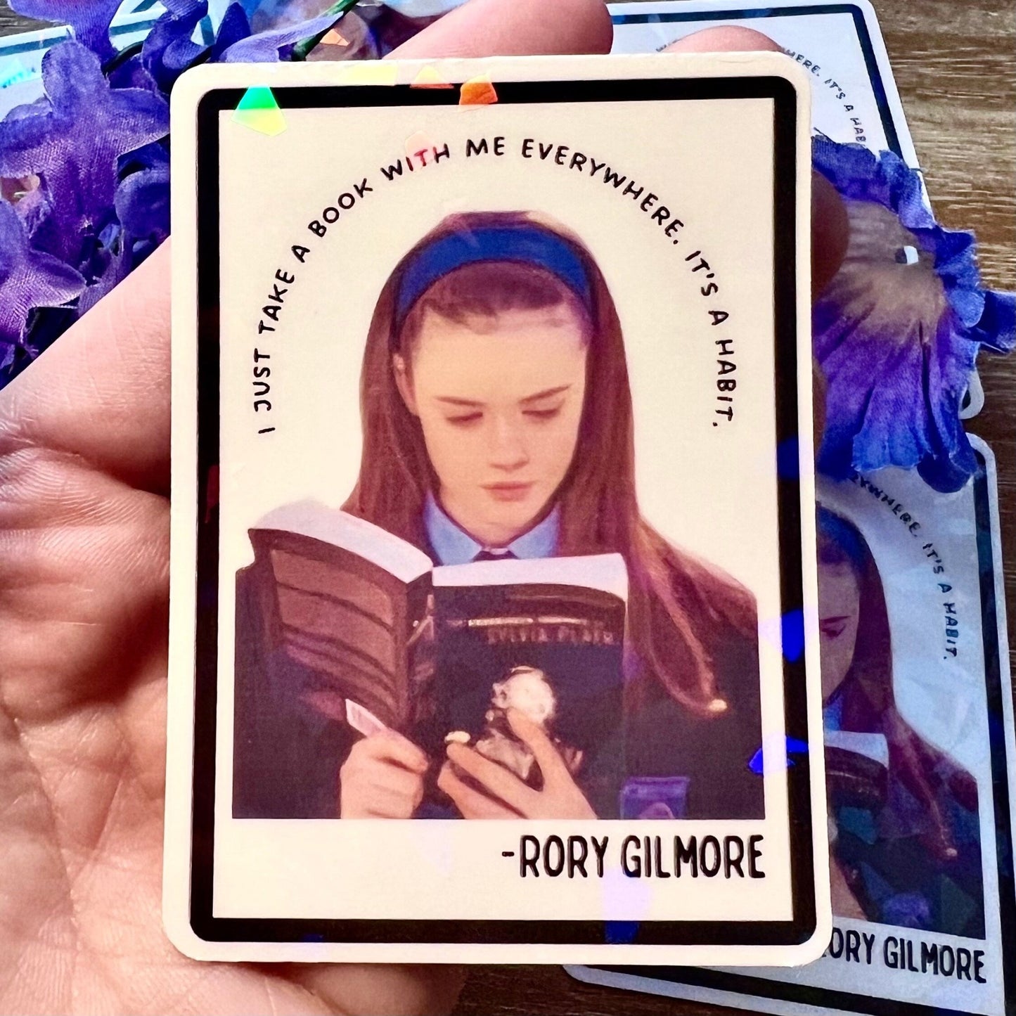 Gilmore Girls Rory Reading Sticker - Awfullynerdy.co