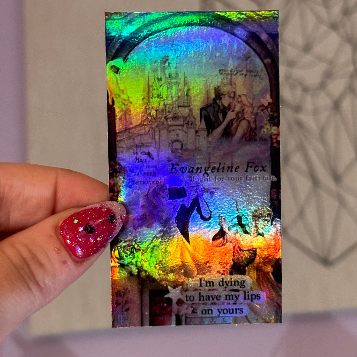 Once Upon a Broken Heart Holographic Collage Sticker - Awfullynerdy.co
