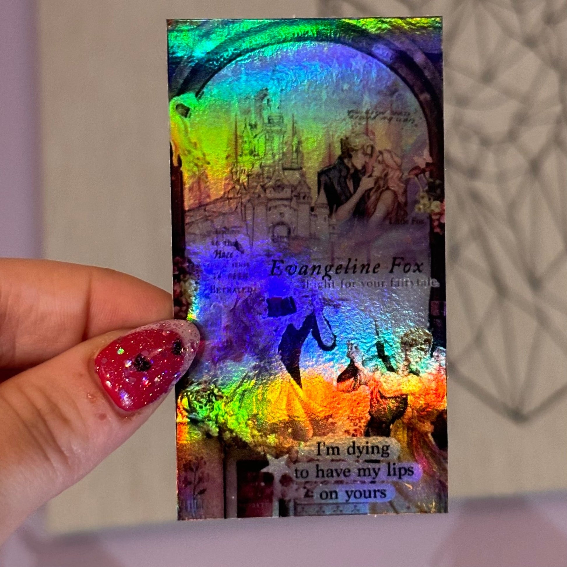 Once Upon a Broken Heart Holographic Collage Sticker - Awfullynerdy.co