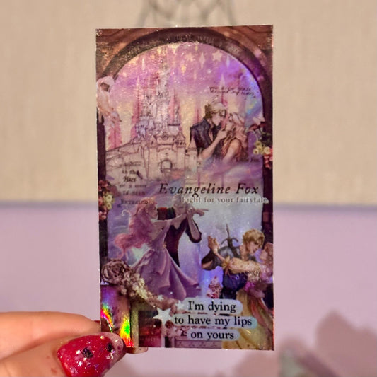 Once Upon a Broken Heart Holographic Collage Sticker - Awfullynerdy.co