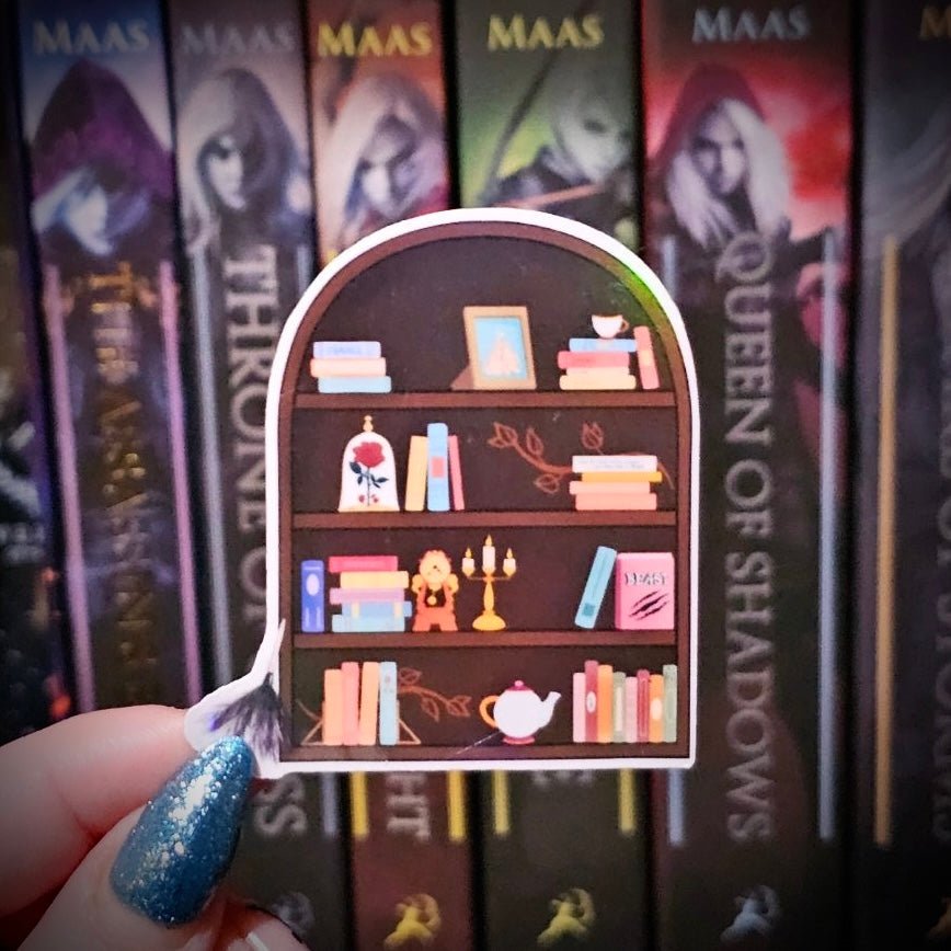 Princess Bookshelf Sticker - Awfullynerdy.co