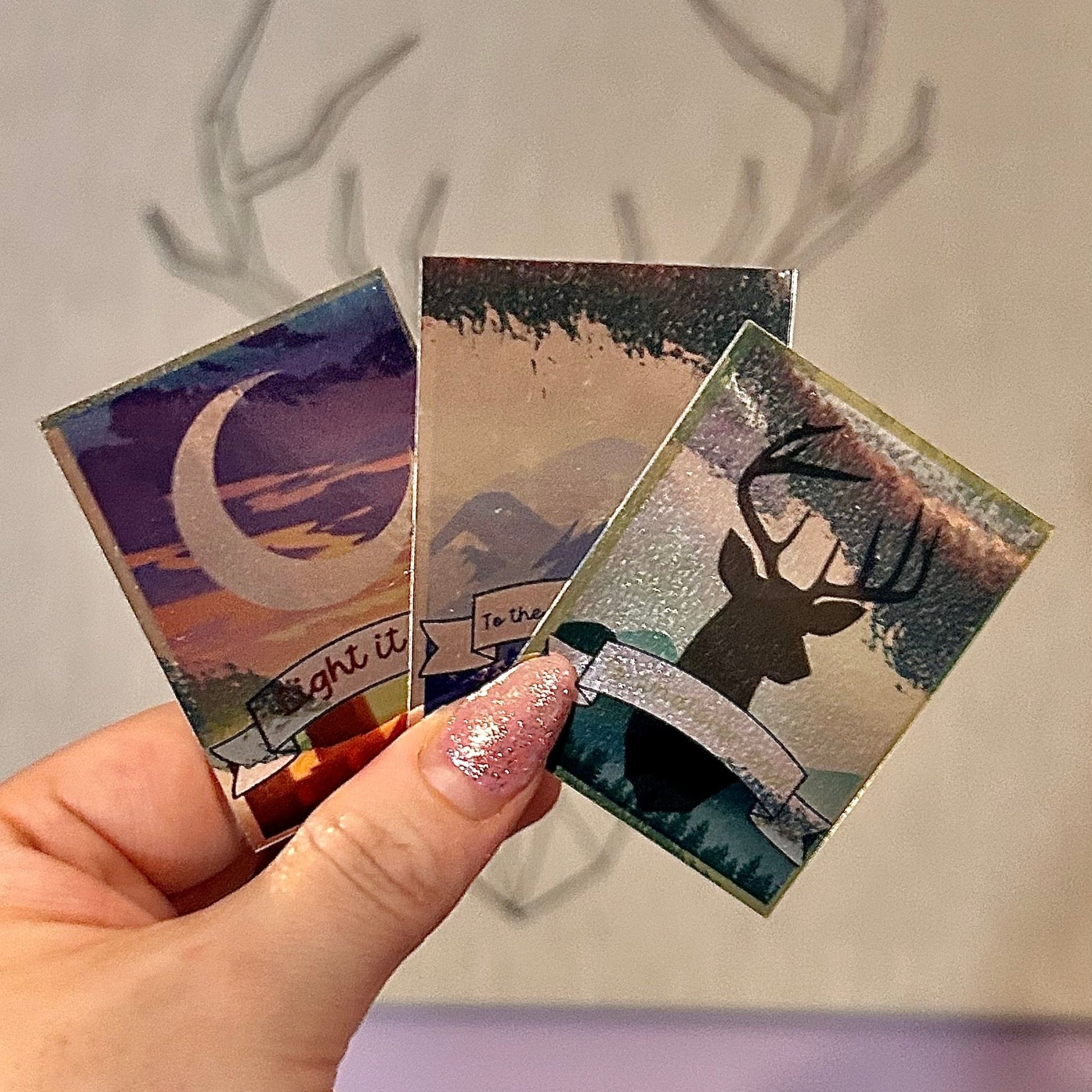 Sarah J Maas Metallic Holographic Location Stickers - Awfullynerdy.co