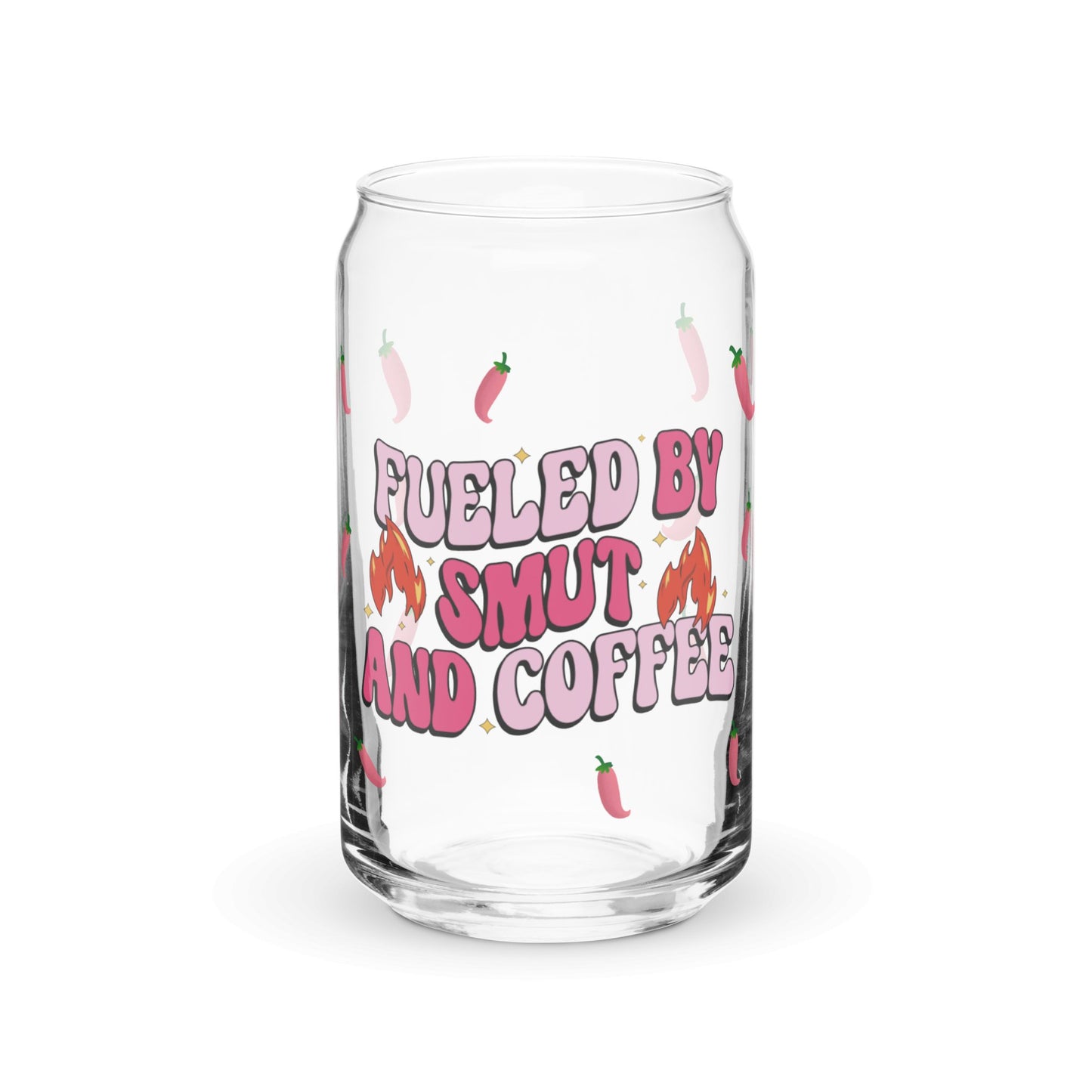 Smut and Coffee 16 oz glass | Bookish Cup for Smut Lovers