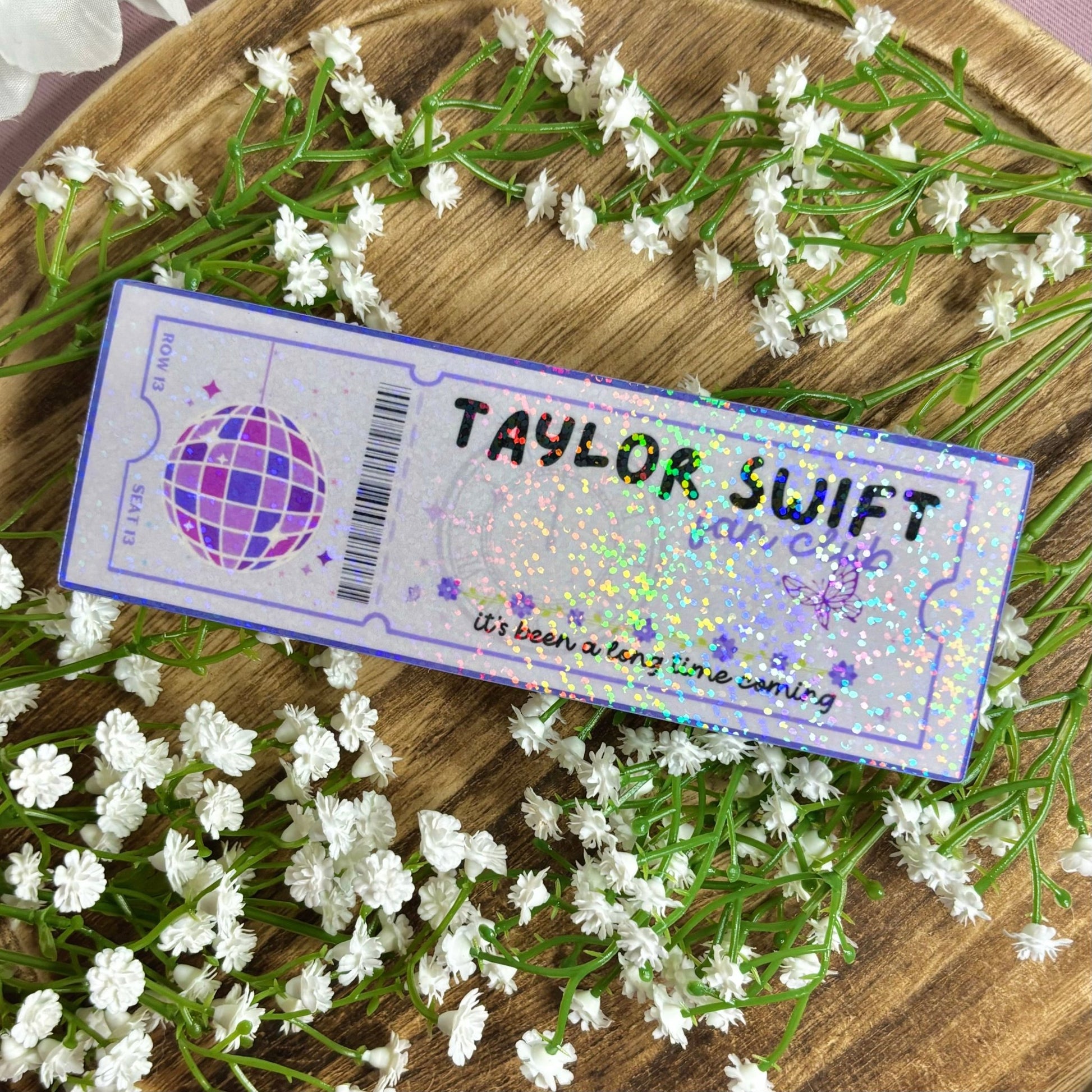 T Swift Fan Club Cardstock Bookmark - Awfullynerdy.co