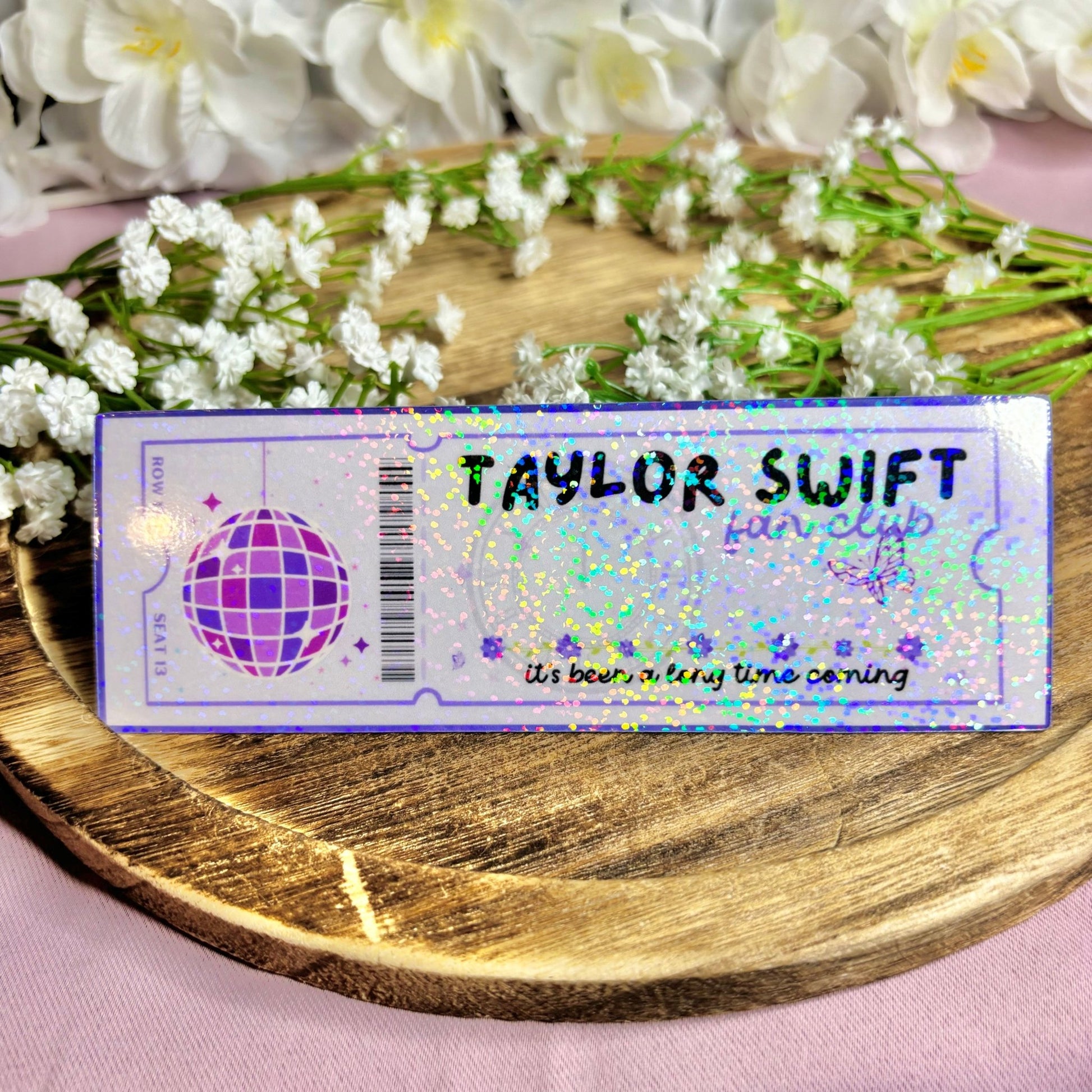 T Swift Fan Club Cardstock Bookmark - Awfullynerdy.co