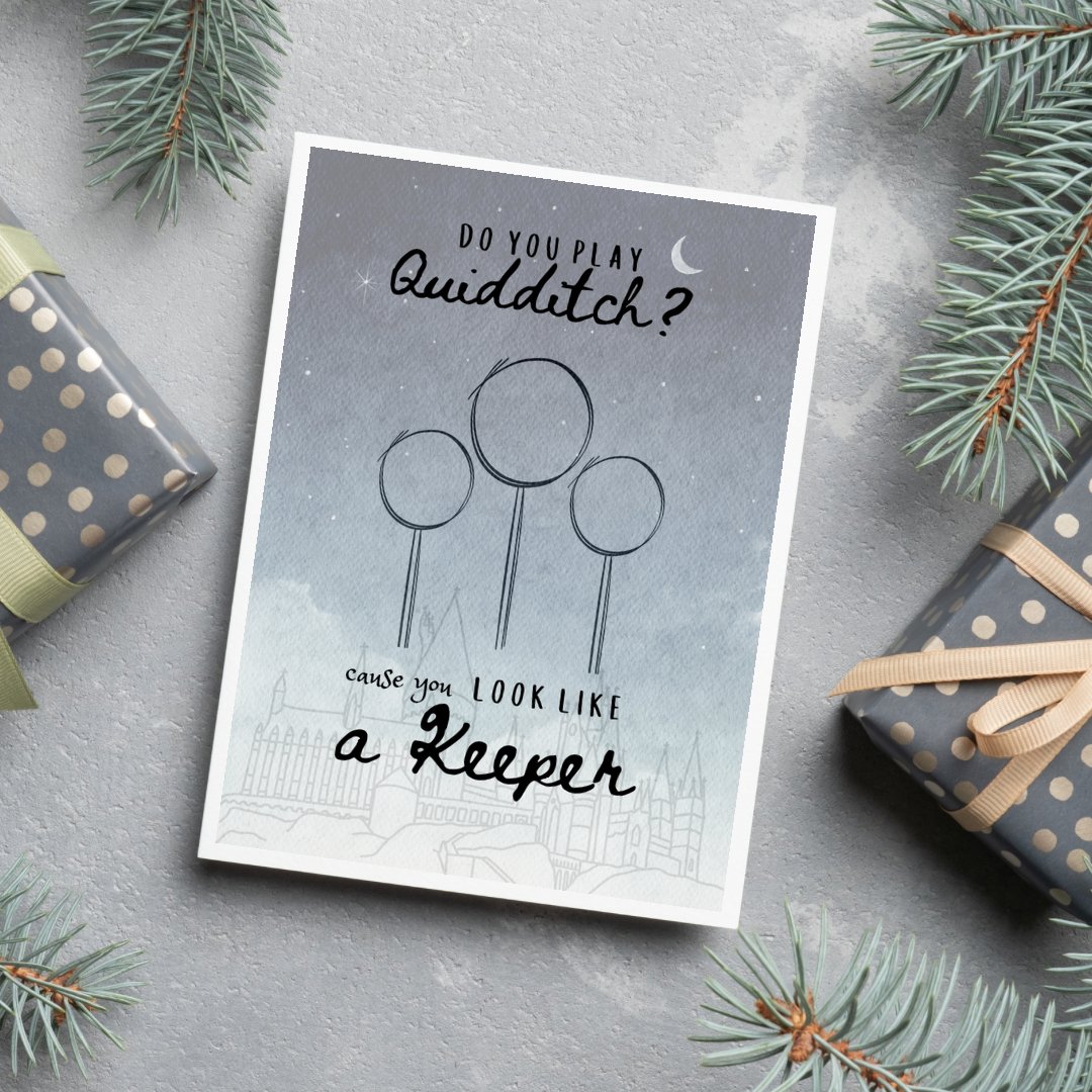 You Look Like a Keeper Greeting Card - Awfullynerdy.co