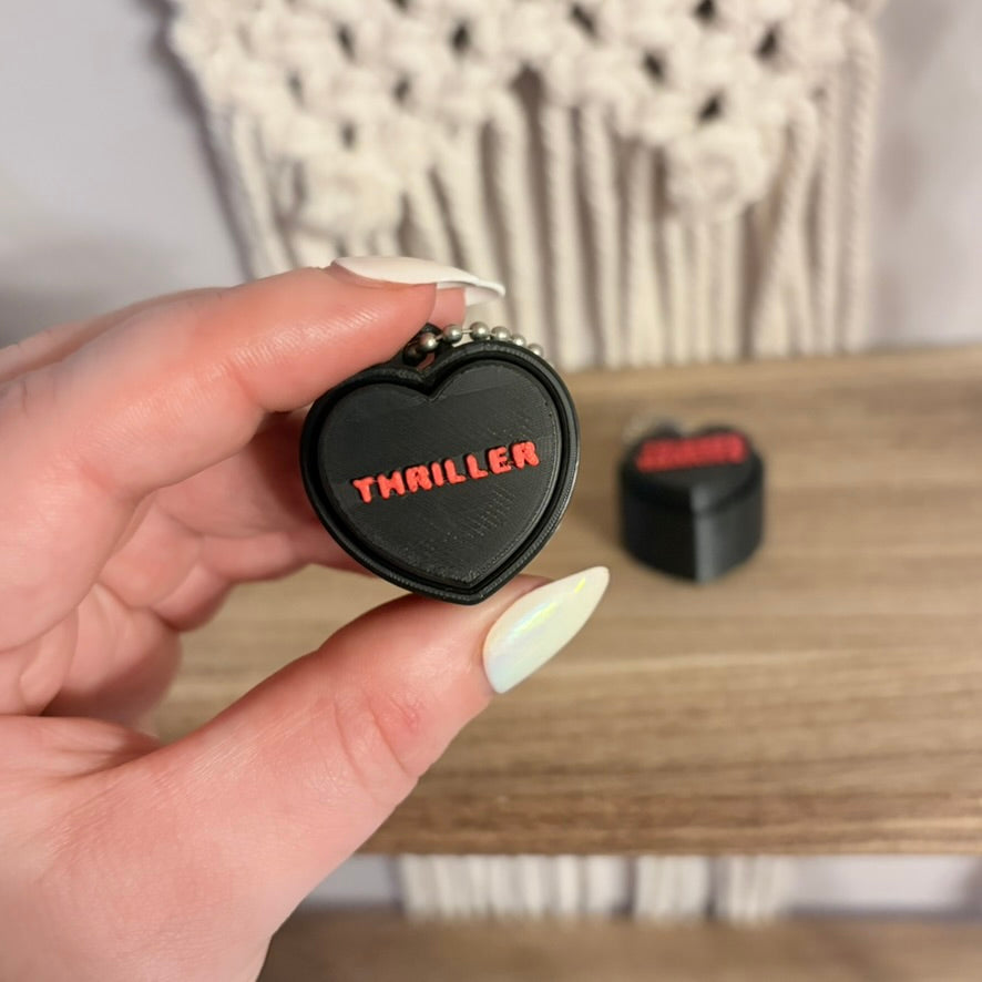3d Printed Bookish Conversation Hearts Fidget Clicker - Multiple Options
