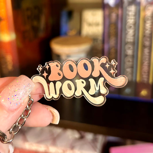 Book Worm Keychain