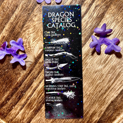 Dragon Species Catalog Cardstock Bookmark