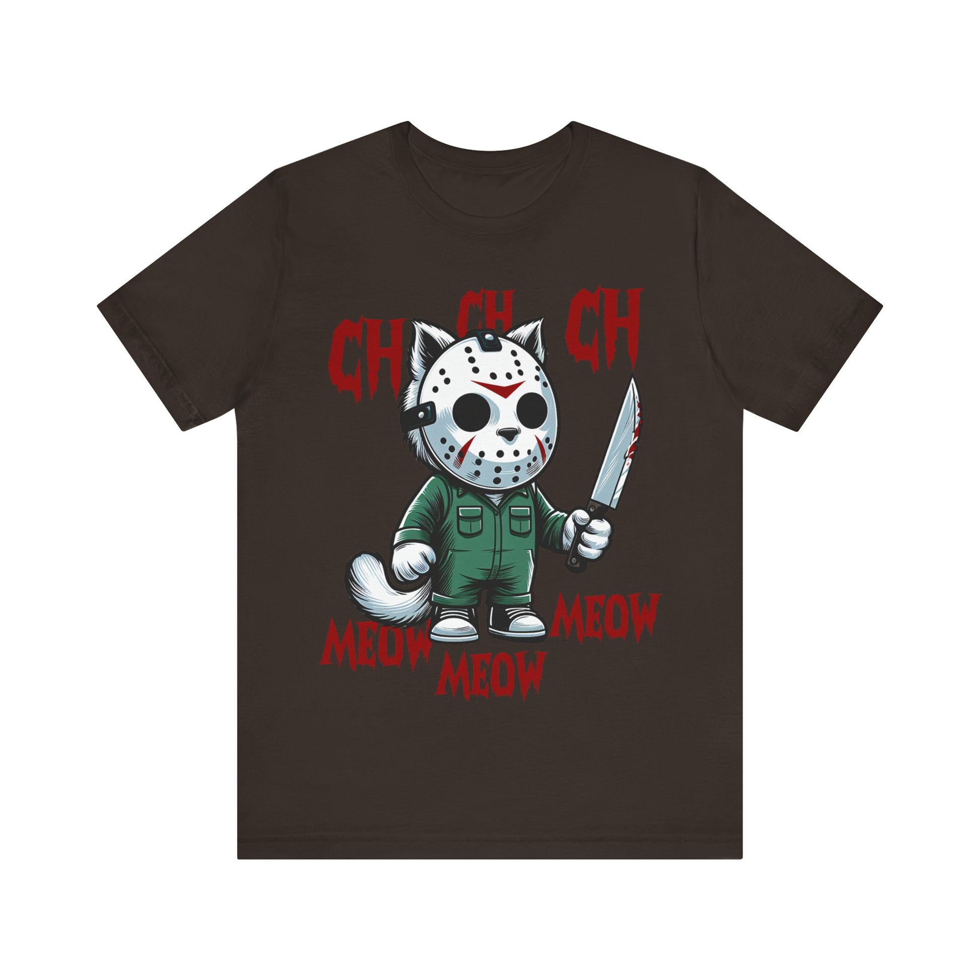 Spooky Horror Thriller Cat Unisex Jersey Short Sleeve Tee - Awfullynerdy.co