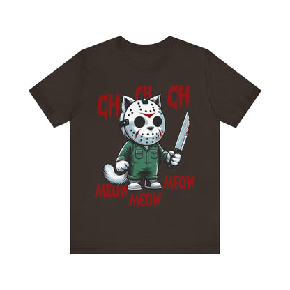 Spooky Horror Thriller Cat Unisex Jersey Short Sleeve Tee - Awfullynerdy.co