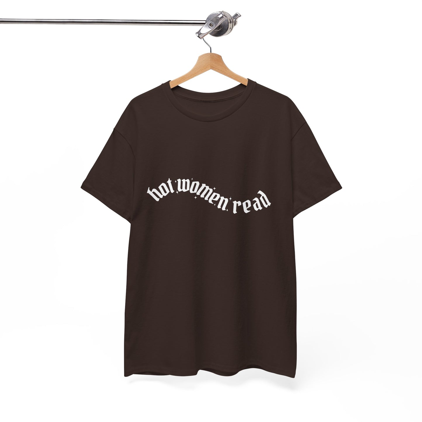 Women Read Tee — "Hot Women Read" Minimalist Graphic T-Shirt