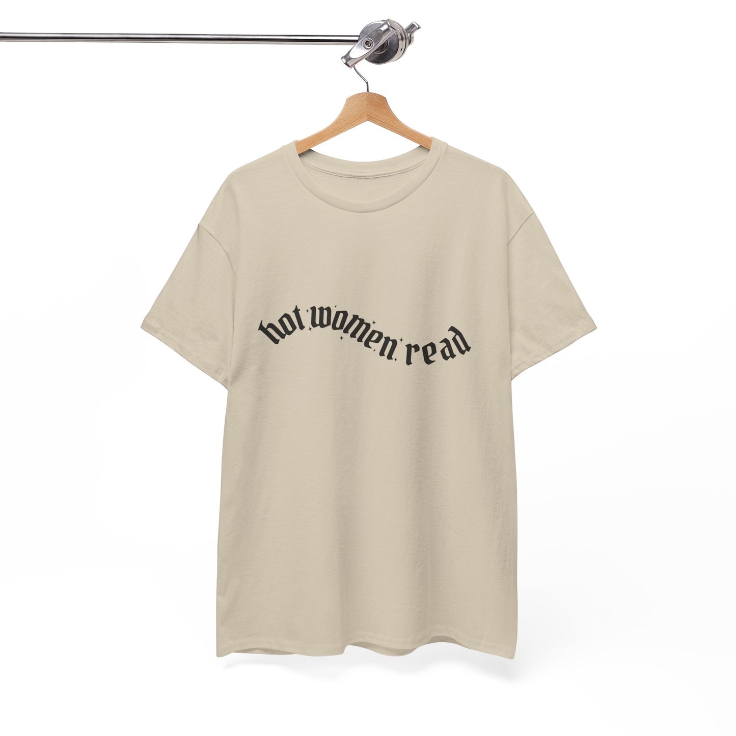 Women Read Tee — "Hot Women Read" Minimalist Graphic T-Shirt