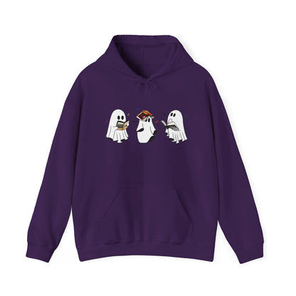 Fourth Wing Reading Ghosts Heavy Blend™ Hooded Sweatshirt - Awfullynerdy.co