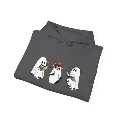 Fourth Wing Reading Ghosts Heavy Blend™ Hooded Sweatshirt - Awfullynerdy.co