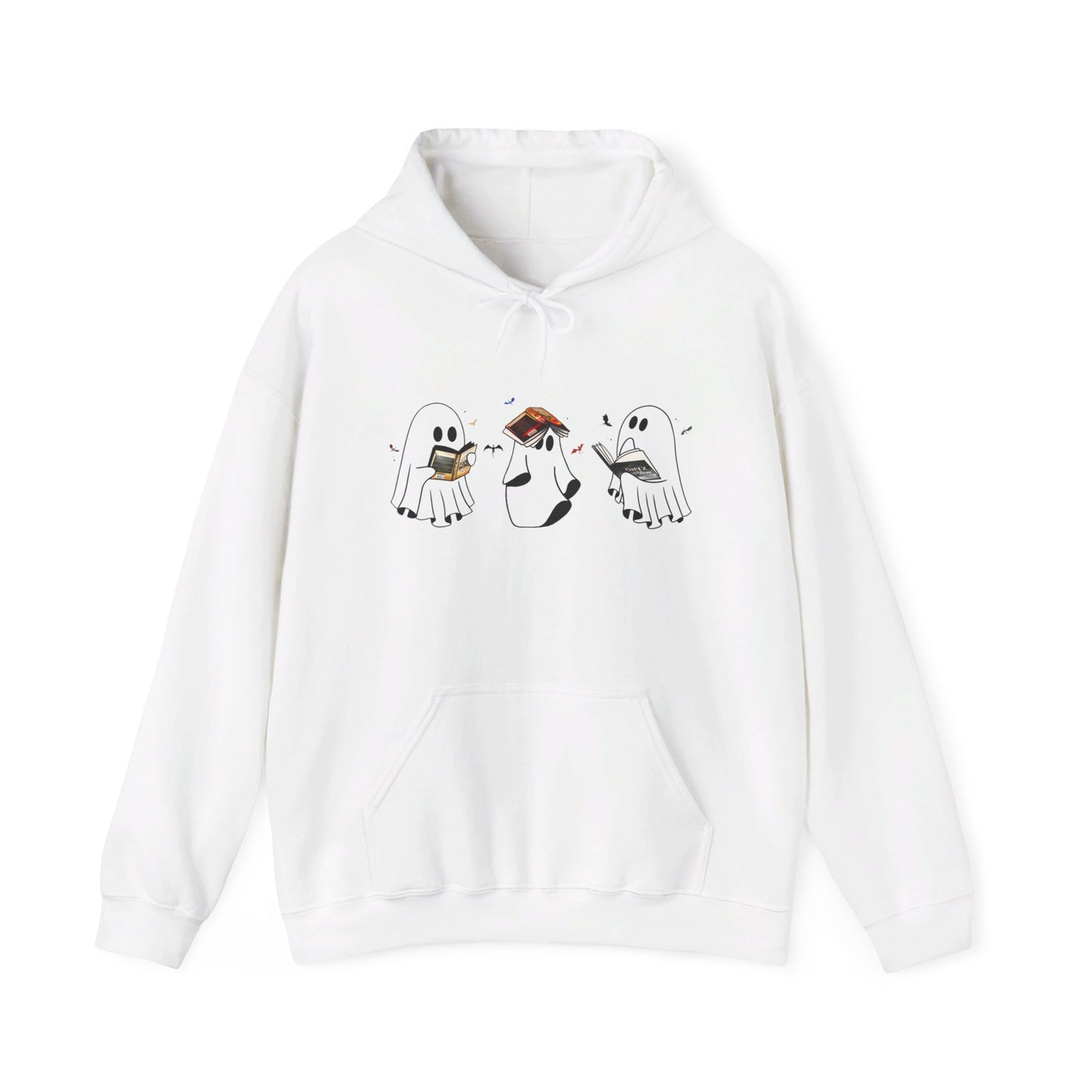 Fourth Wing Reading Ghosts Heavy Blend™ Hooded Sweatshirt - Awfullynerdy.co