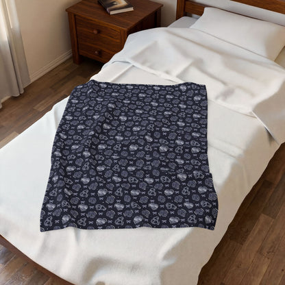 Dark Romance Inspired Velveteen Plush Blanket