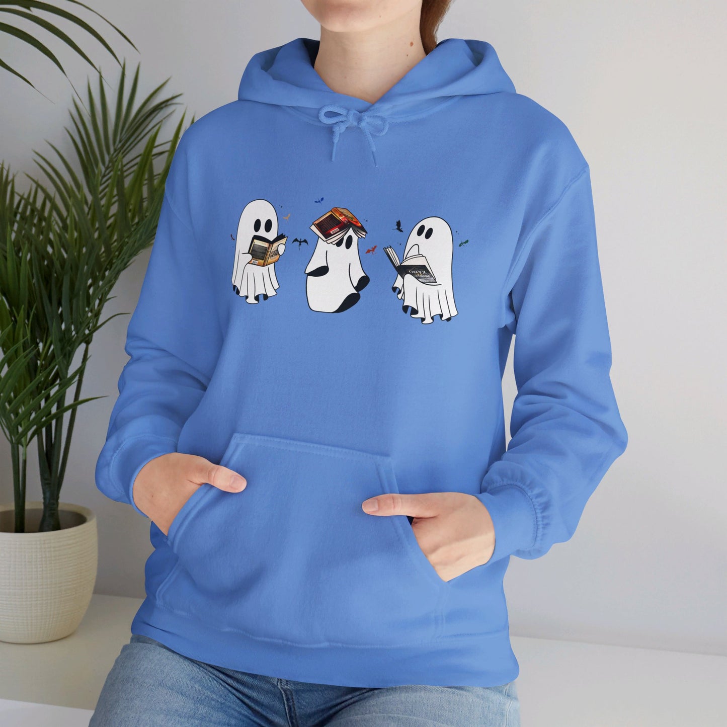 Fourth Wing Reading Ghosts Heavy Blend™ Hooded Sweatshirt - Awfullynerdy.co