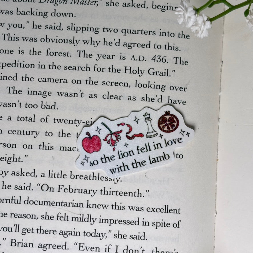SYMBOLS So the Lion Fell in Love with the Lamb Sticker