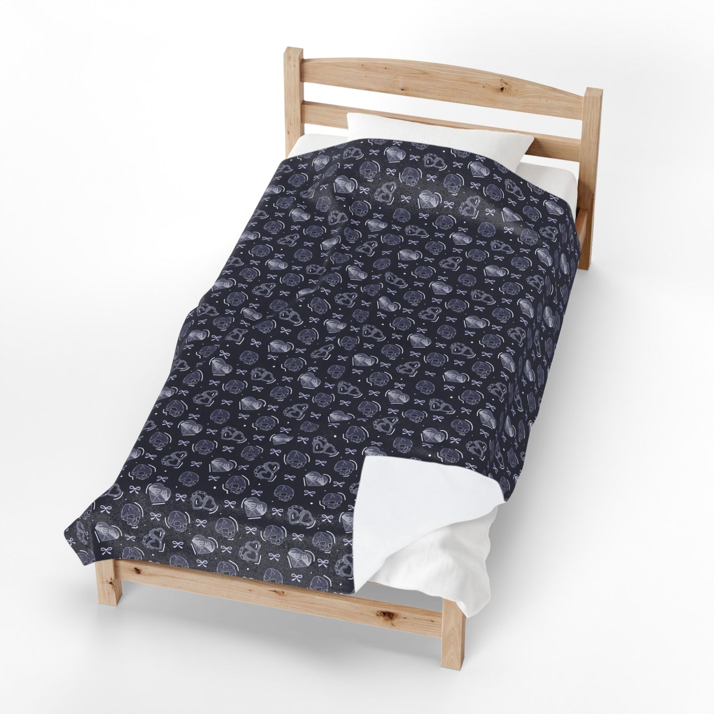 Dark Romance Inspired Velveteen Plush Blanket