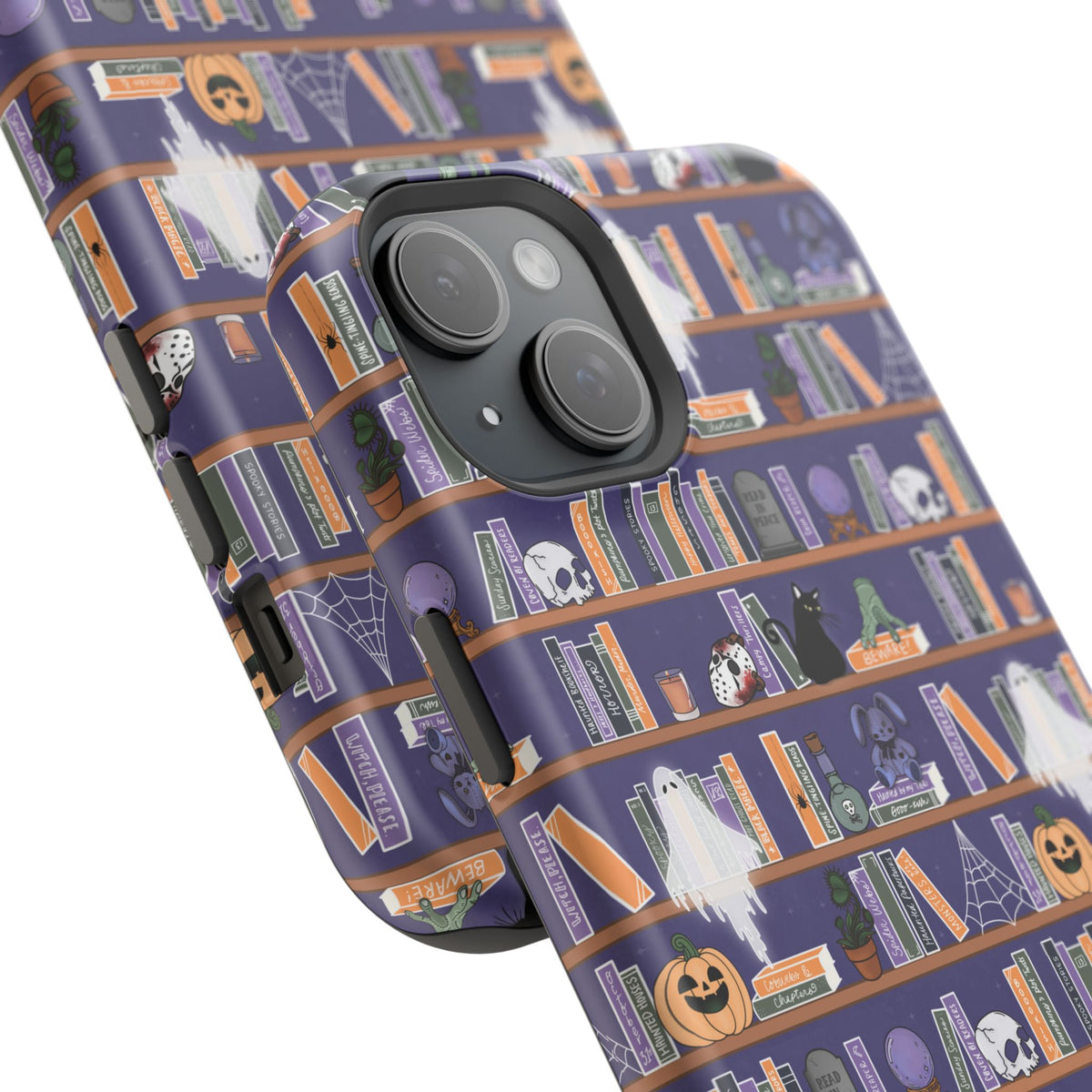 Spooky Bookshelf Magnetic Impact-Resistant Case