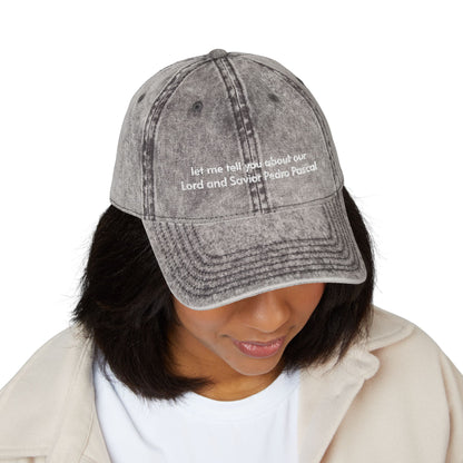 Embroidered Vintage Cap - Pedro Pascal Hat, Retro Dad Hat, Embroidery Baseball Cap, Vintage Style Headwear, Classic Actor Inspired