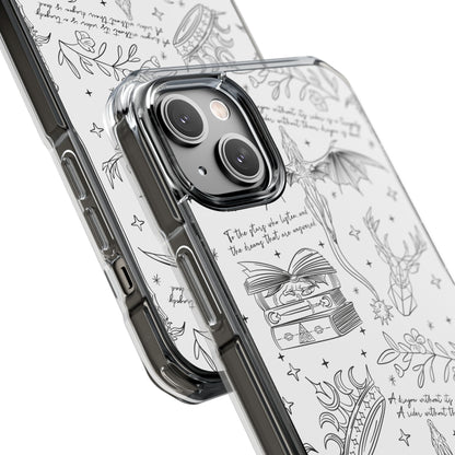 Magnetic Clear Impact Phone Case - Romantasy - Awfullynerdy.co