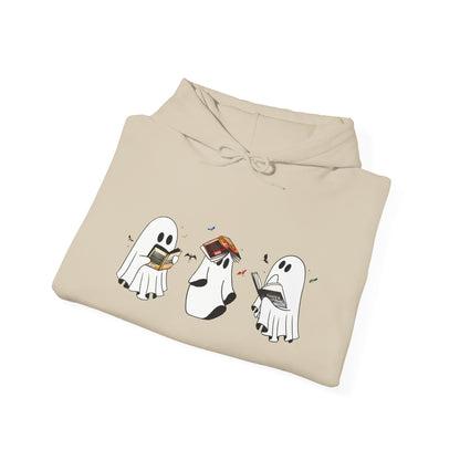 Fourth Wing Reading Ghosts Heavy Blend™ Hooded Sweatshirt - Awfullynerdy.co