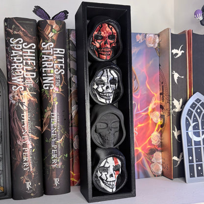 3d Printed 4-tier Skull Book Nook