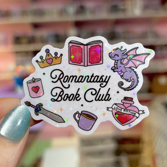 Romantasy Book Club Symbols Sticker