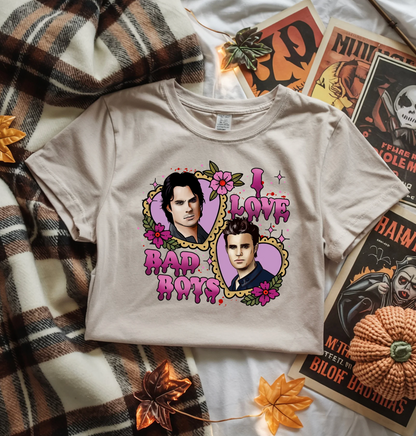 Graphic Tee — "I Love Bad Boys" TVD T-Shirt