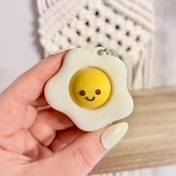 3d Printed Toast and Egg Inspired Fidget Clicker