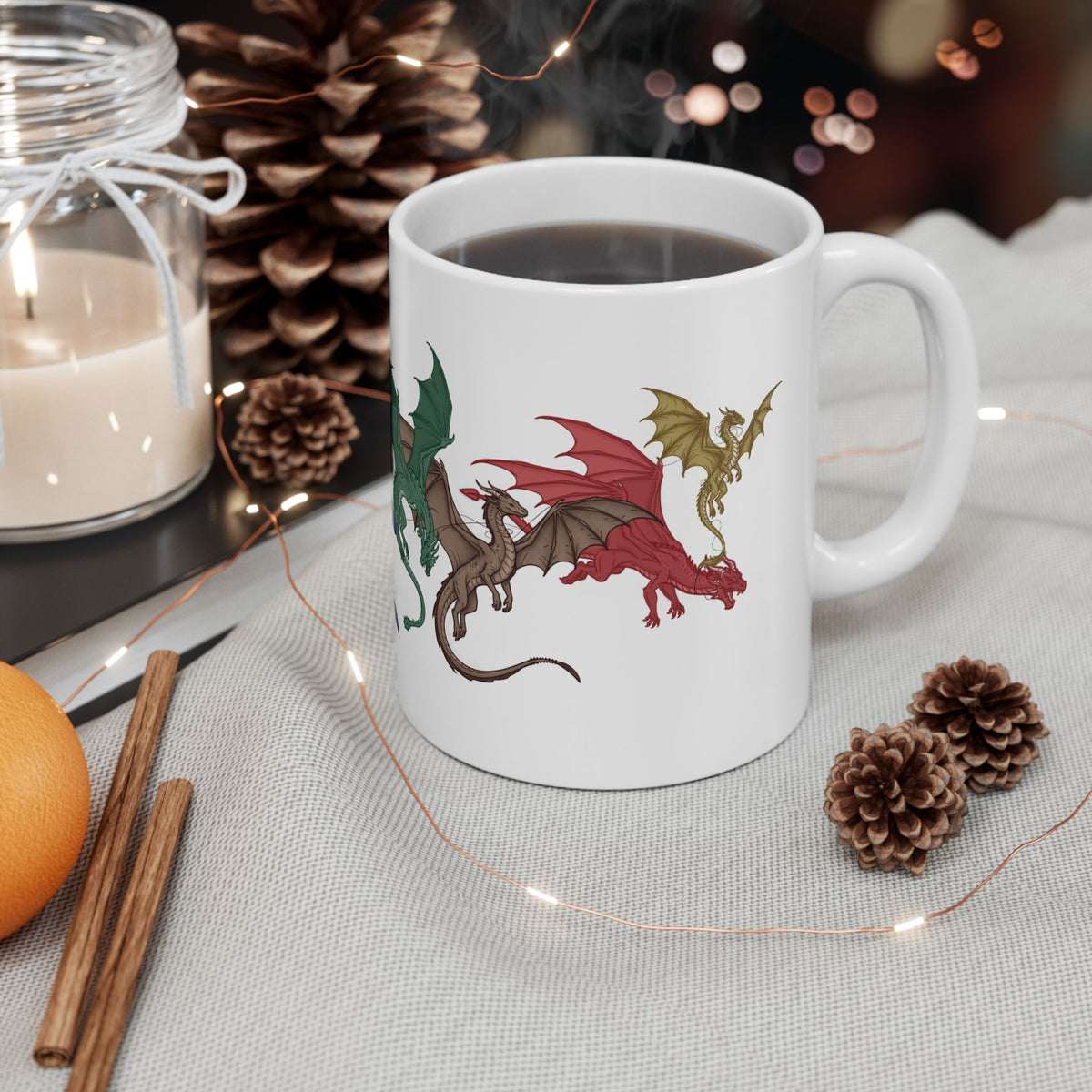 Holiday Dragons Mug