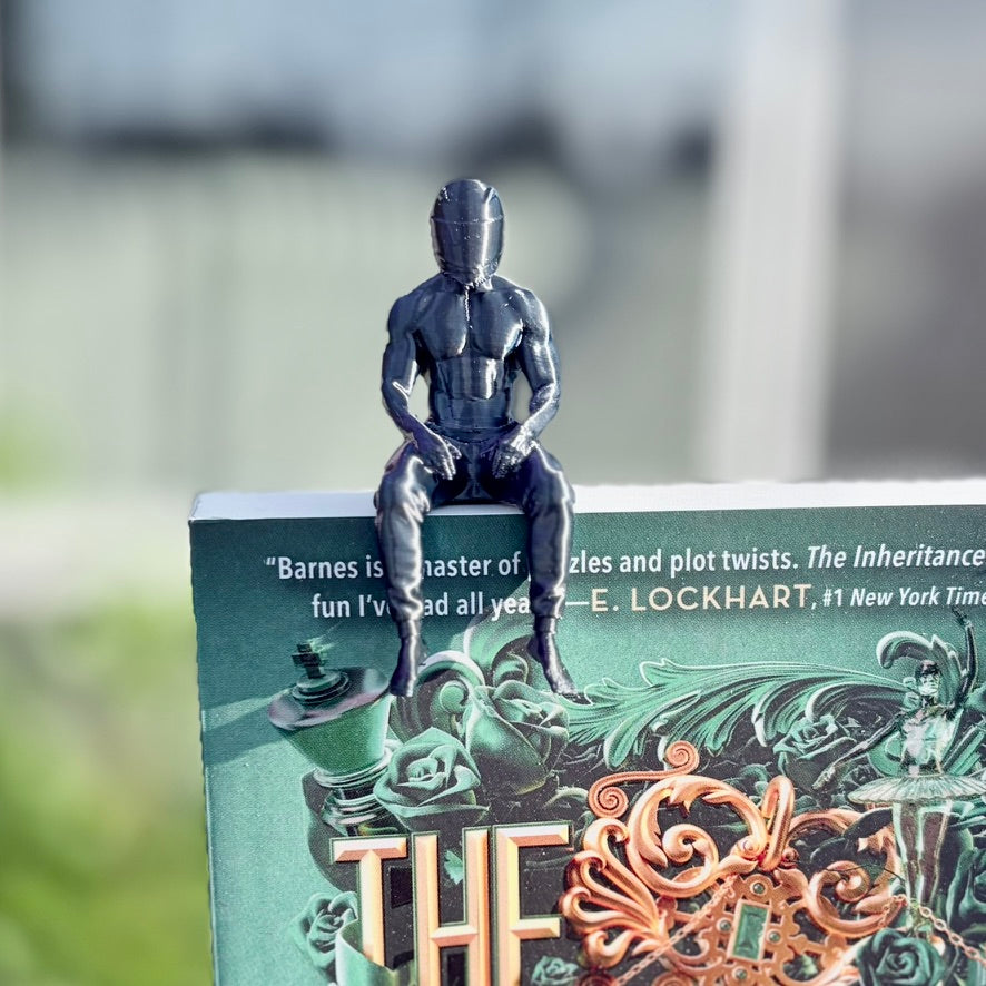 3D Printed Hot Biker Bookmark | Cute Book Accessory