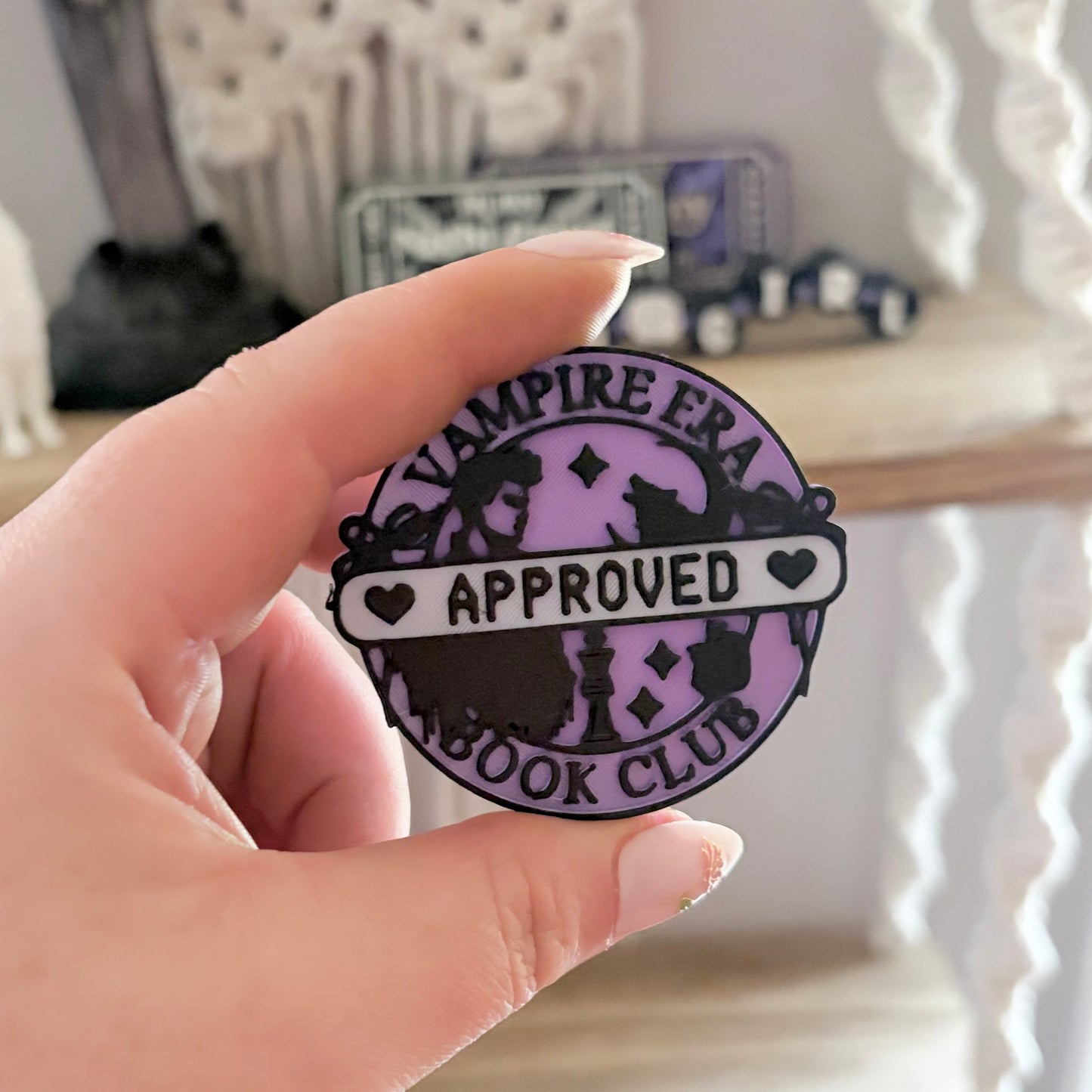 Vampire Era Book Club 3D Printed Collapsible Grip