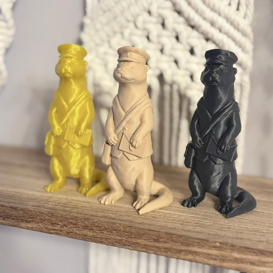 3d Printed Mail Otter Bookshelf Decor