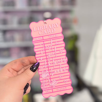 3d Printed Just a Girl Who Loves Books Bookmark
