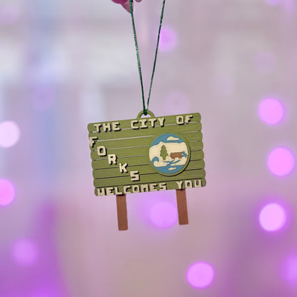 3D Printed Forks Sign Ornament