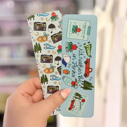 I'd Rather be in Forks Dual-Sided Cardstock Bookmark