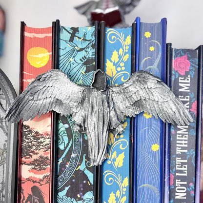 3d Printed Angel of Death Book Spine Hugger Bookshelf Decor - Awfullynerdy.co