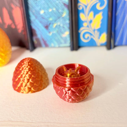 3D Printed Baby Dragon in an Egg Keychain - Awfullynerdy.co